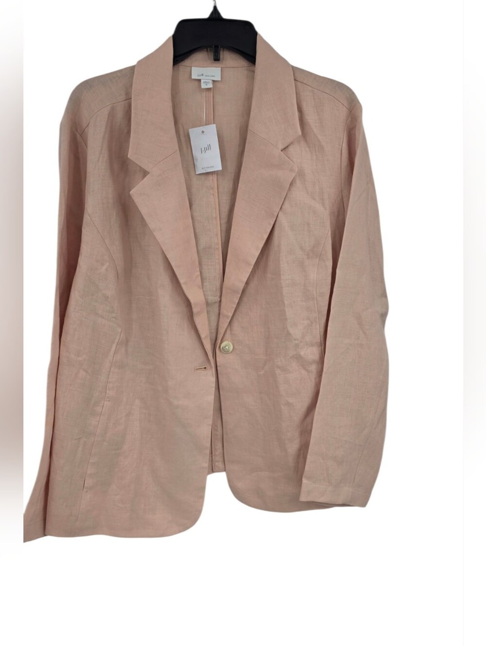 New J.Jill Love Linen Bush Pink Blazer Xl